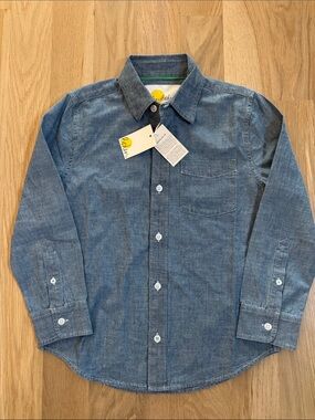 Crewcuts Boys' Chambray Button-Down Shirt - Blue